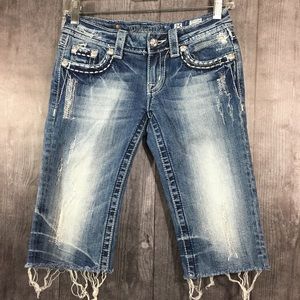 Miss Me Bermuda cutoff Jean Short